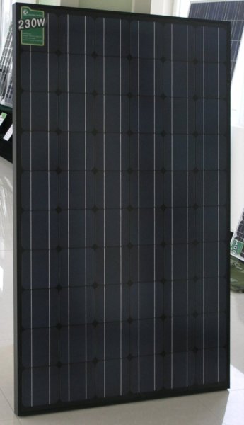 black solar panel