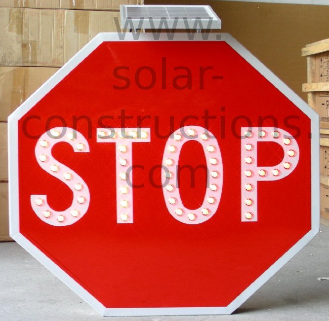 solar verkeersbord