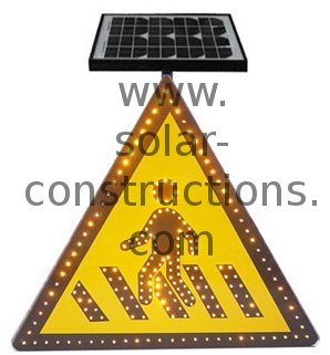 led oversteekbord solar