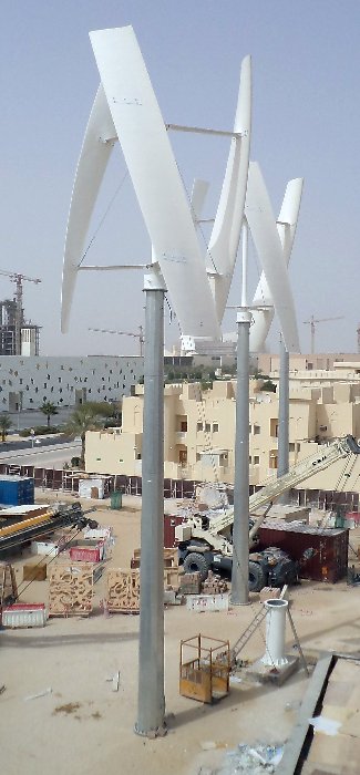 vertikale Windmolen met S vleugels