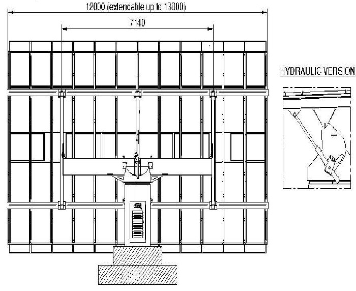 dual axis solar tracker 12kW