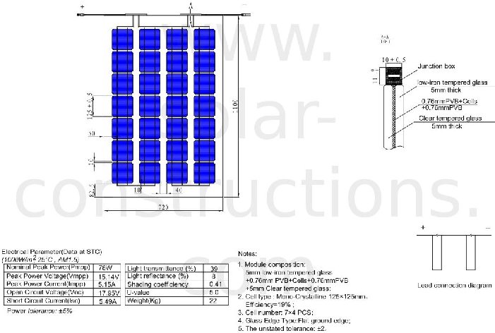 transparante zonnepanelen op maat