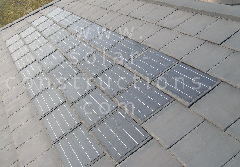 solar lei, leien dak met geintegreerde solar cellen solar lei, leien dak met geintegreerde solar cellen