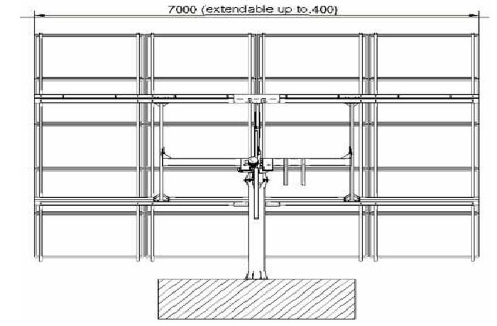 dual axis solar tracker 6-7kW