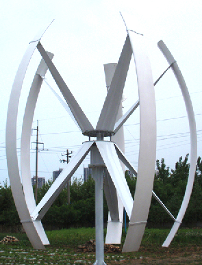 verticale windmolen voor privegebruik